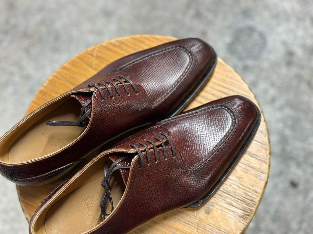 REGAL II - MAROON BROWN SPLIT TOE DERBY LACEUP