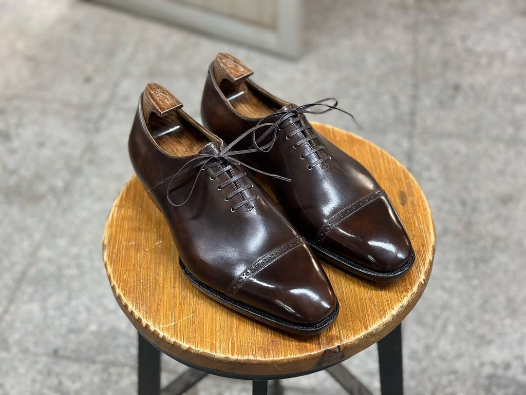 FORME - PREMIUM BROWN CAP TOE OXFORDS