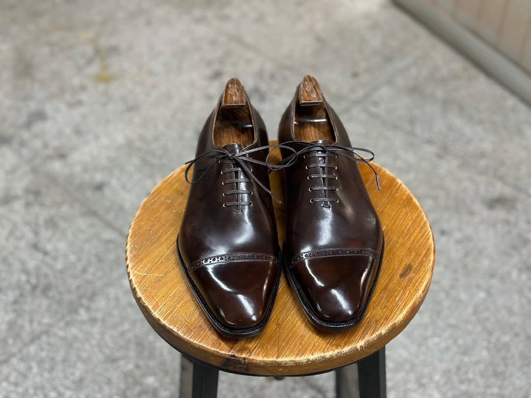 FORME - PREMIUM BROWN CAP TOE OXFORDS