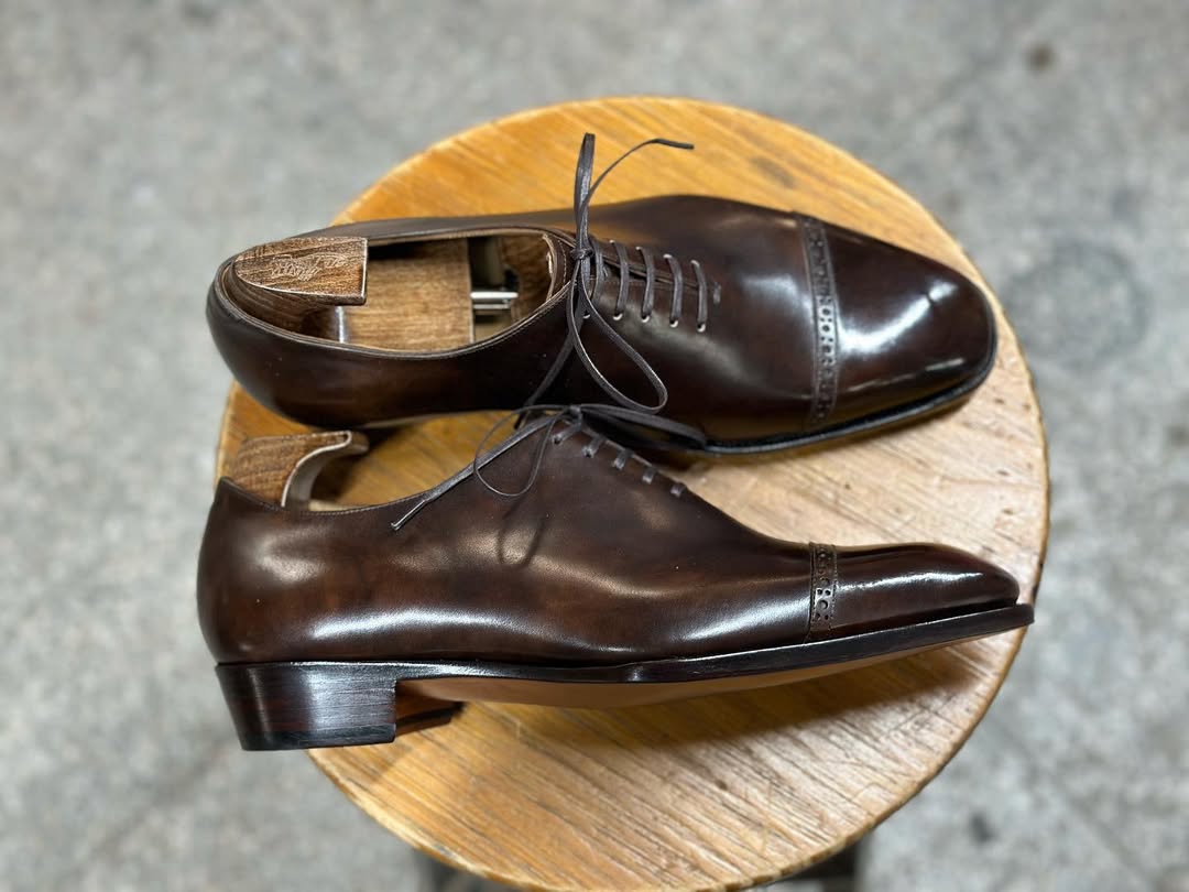 FORME - PREMIUM BROWN CAP TOE OXFORDS