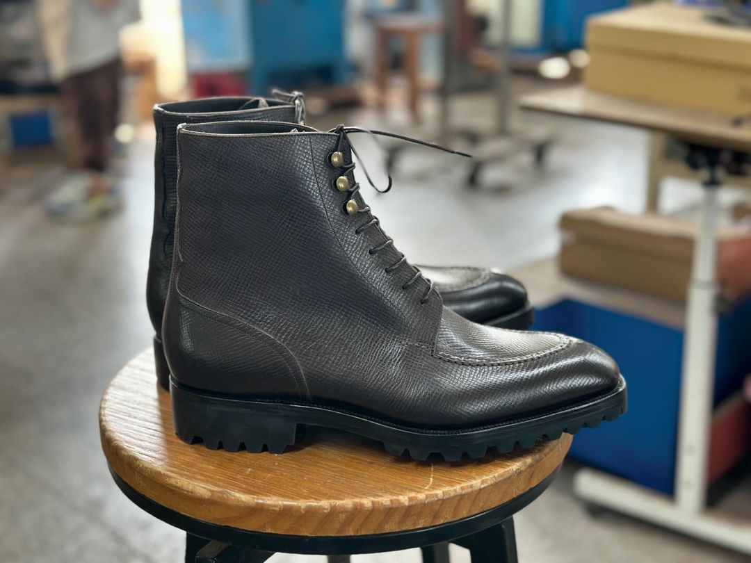 PRIME - LEGENDARY BROWN MILLED SPLIT TOE LACE BOOT