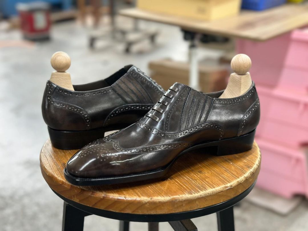 LORENZO - COFFEE BROWN OXFORD LACEUP
