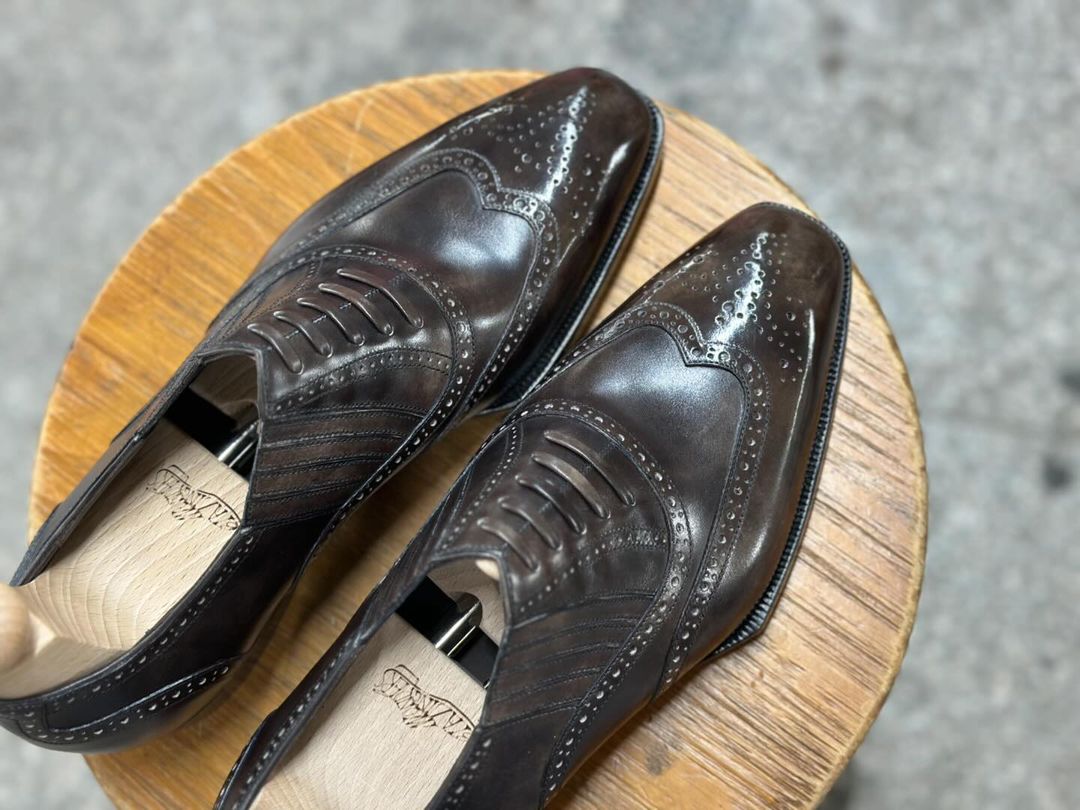 LORENZO - COFFEE BROWN OXFORD LACEUP