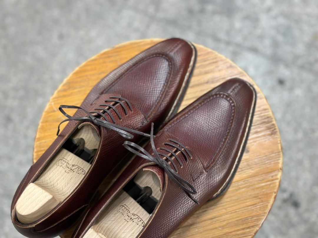 REGAL II - DARK WINE SPLIT TOE DERBY LACEUPS