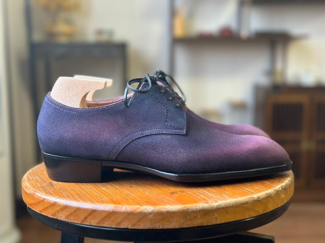 EFFORTLESS ELEGANCE TRIPLE KNOT PURPLE DERBY LACEUP