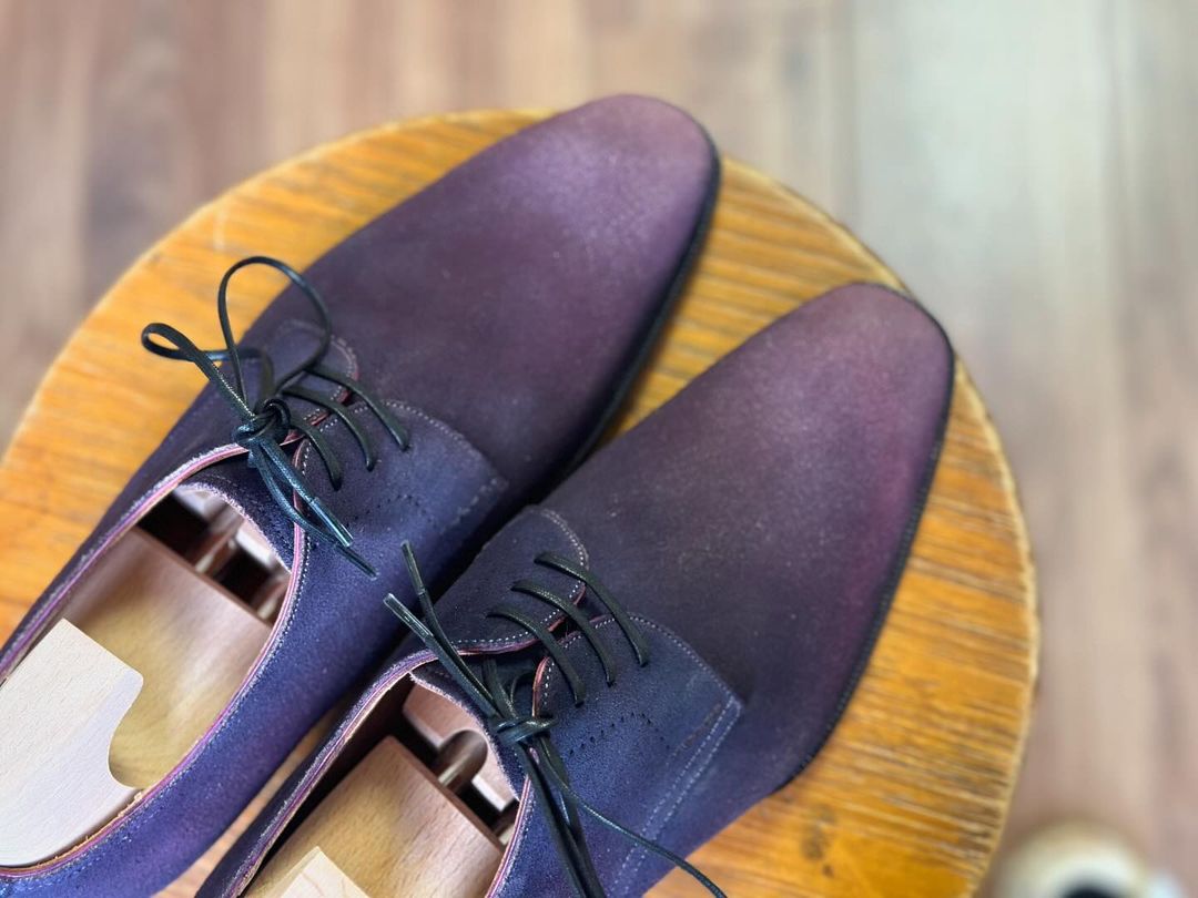 EFFORTLESS ELEGANCE TRIPLE KNOT PURPLE DERBY LACEUP