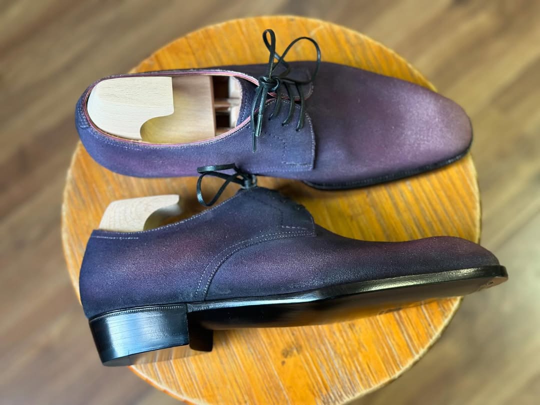 EFFORTLESS ELEGANCE TRIPLE KNOT PURPLE DERBY LACEUP