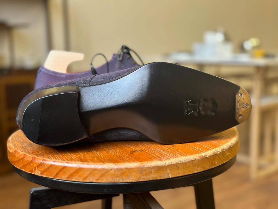 EFFORTLESS ELEGANCE TRIPLE KNOT PURPLE DERBY LACEUP