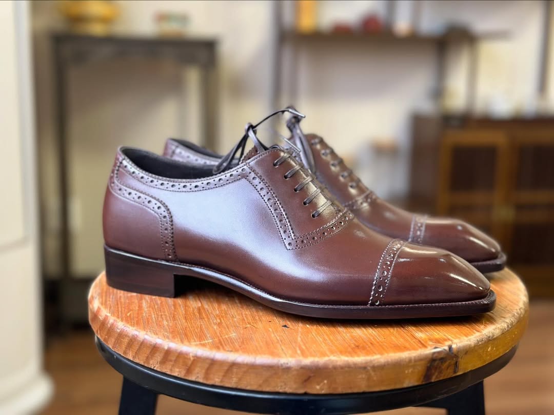 MAJESTIC - CAPSTONE CHARM COFFEE BROWN OXFORD LACEUP