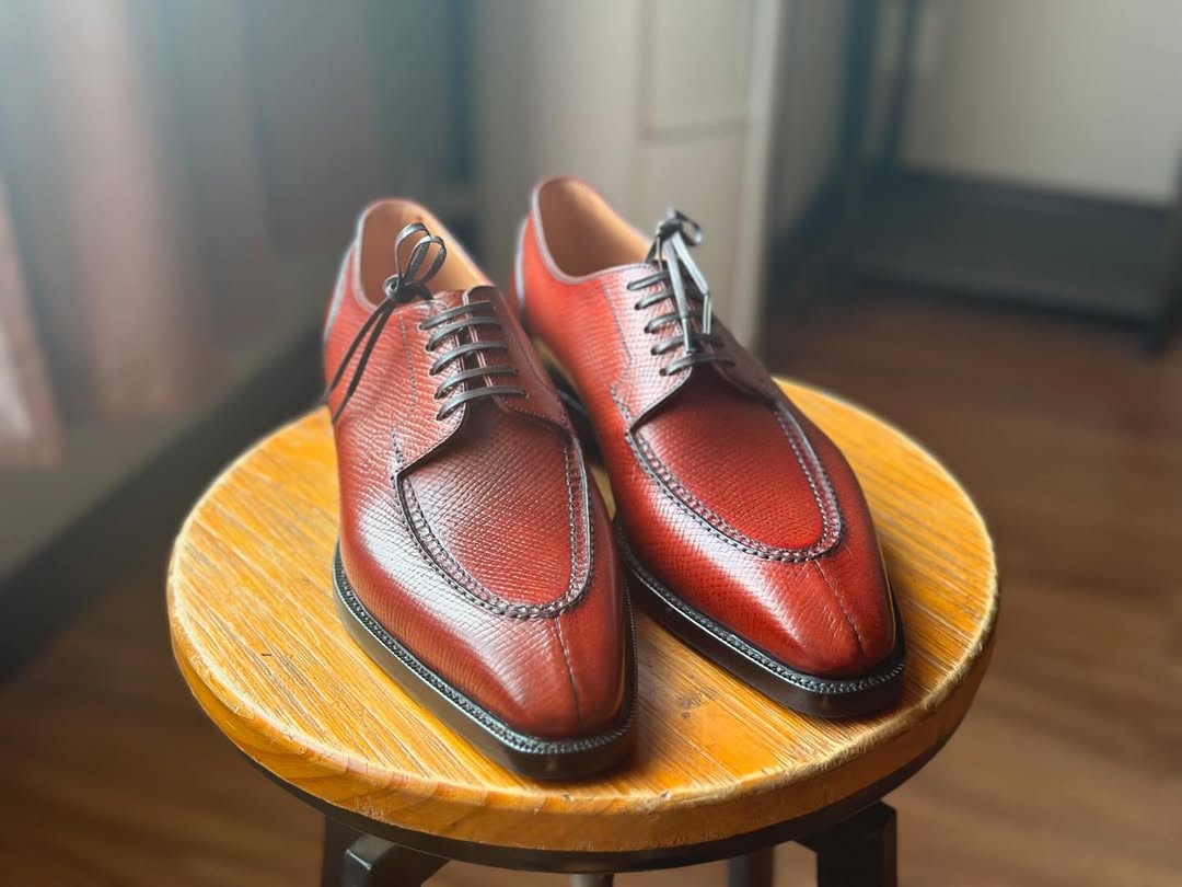 REGAL II - REDDISH SPLIT TOE DERBY LACEUP