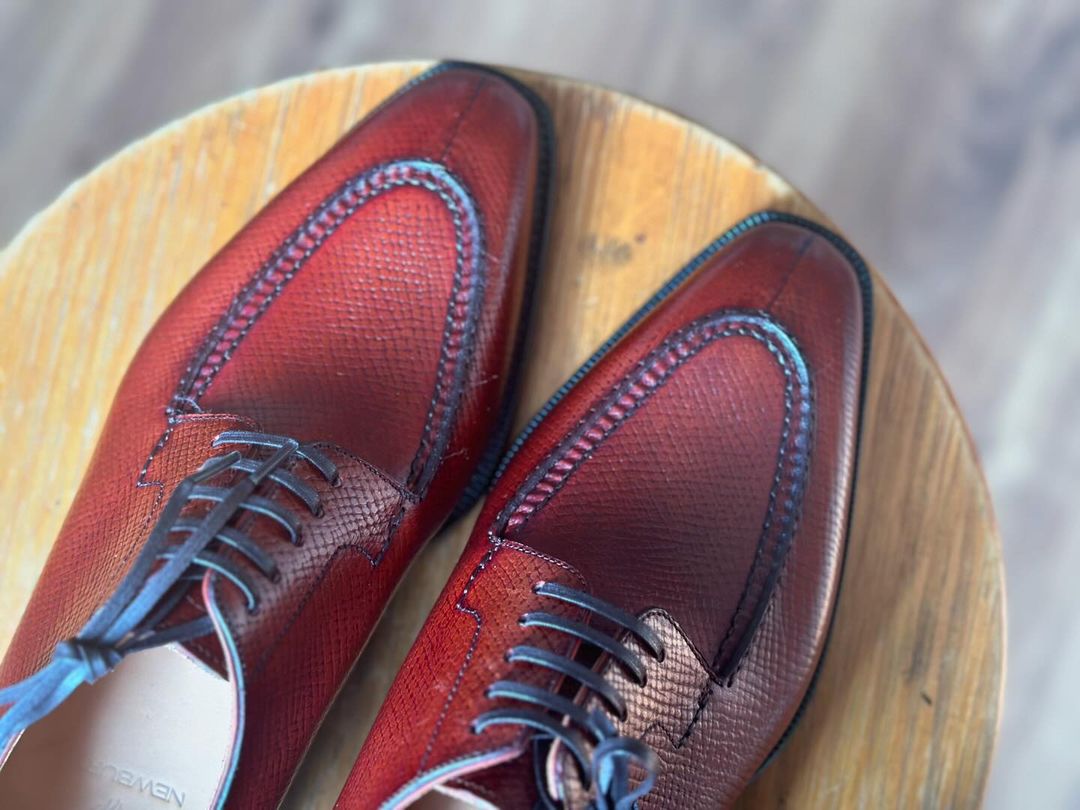 REGAL II - REDDISH SPLIT TOE DERBY LACEUP
