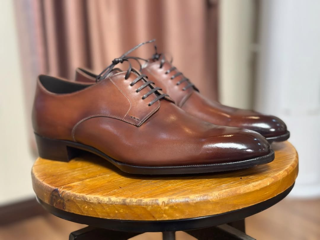 GEORGE - RED BROWN DERBY LACEUP