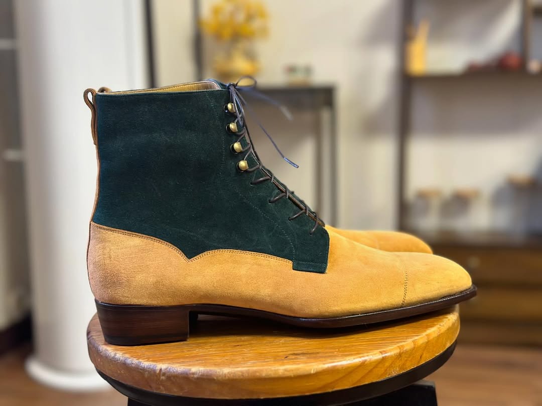CAVALLO - DOUBLE PATTERN TAN SUEDE BOOT