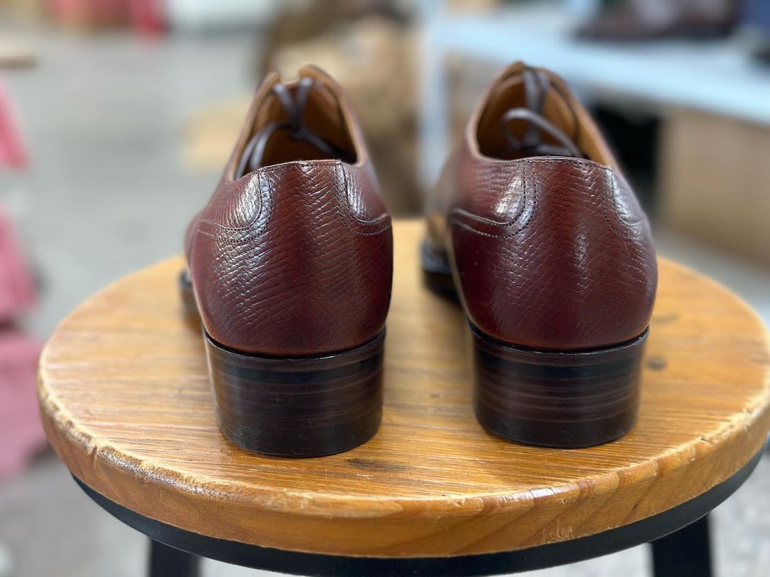 REGAL II - DARK MAROON SPLIT TOE DERBY LACEUP