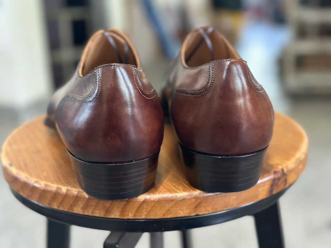 REGAL - PATINA BROWN SPLIT TOE LACEUP