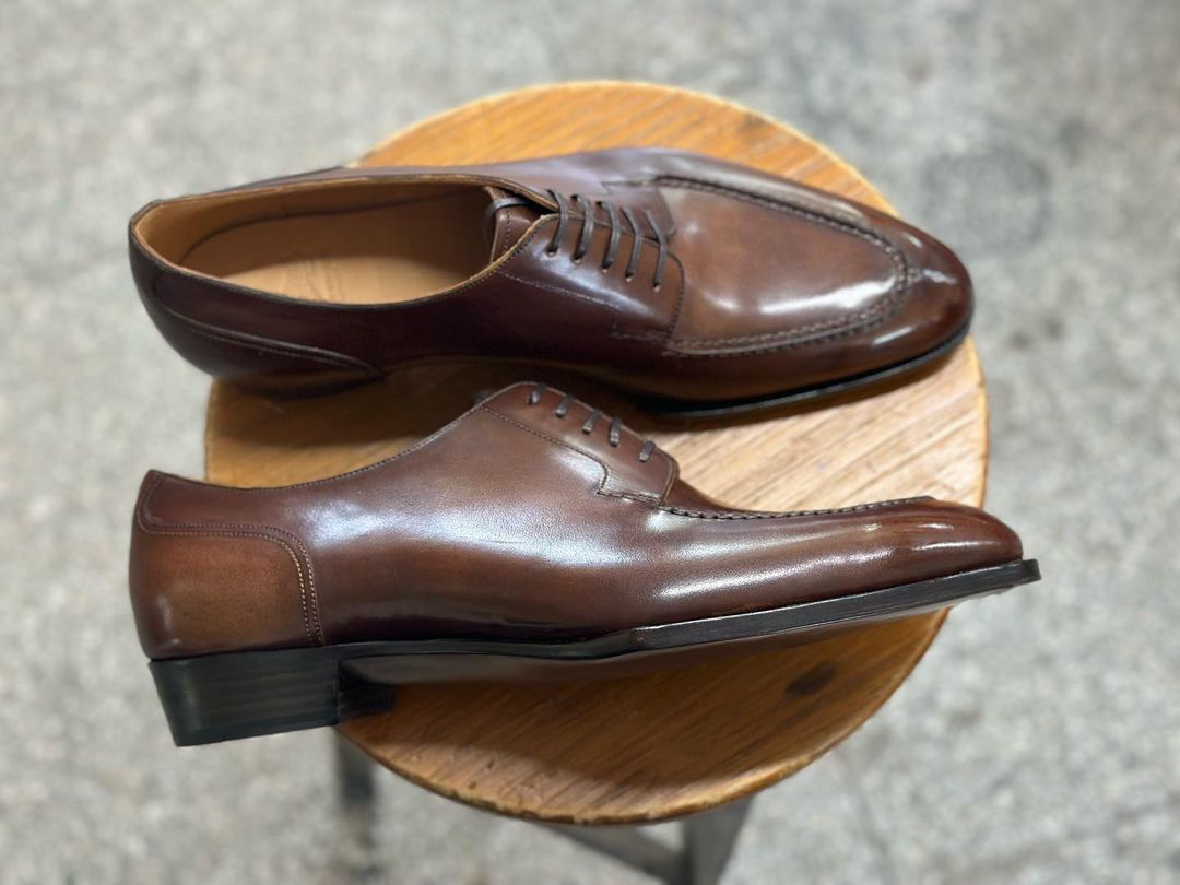 REGAL - PATINA BROWN SPLIT TOE LACEUP