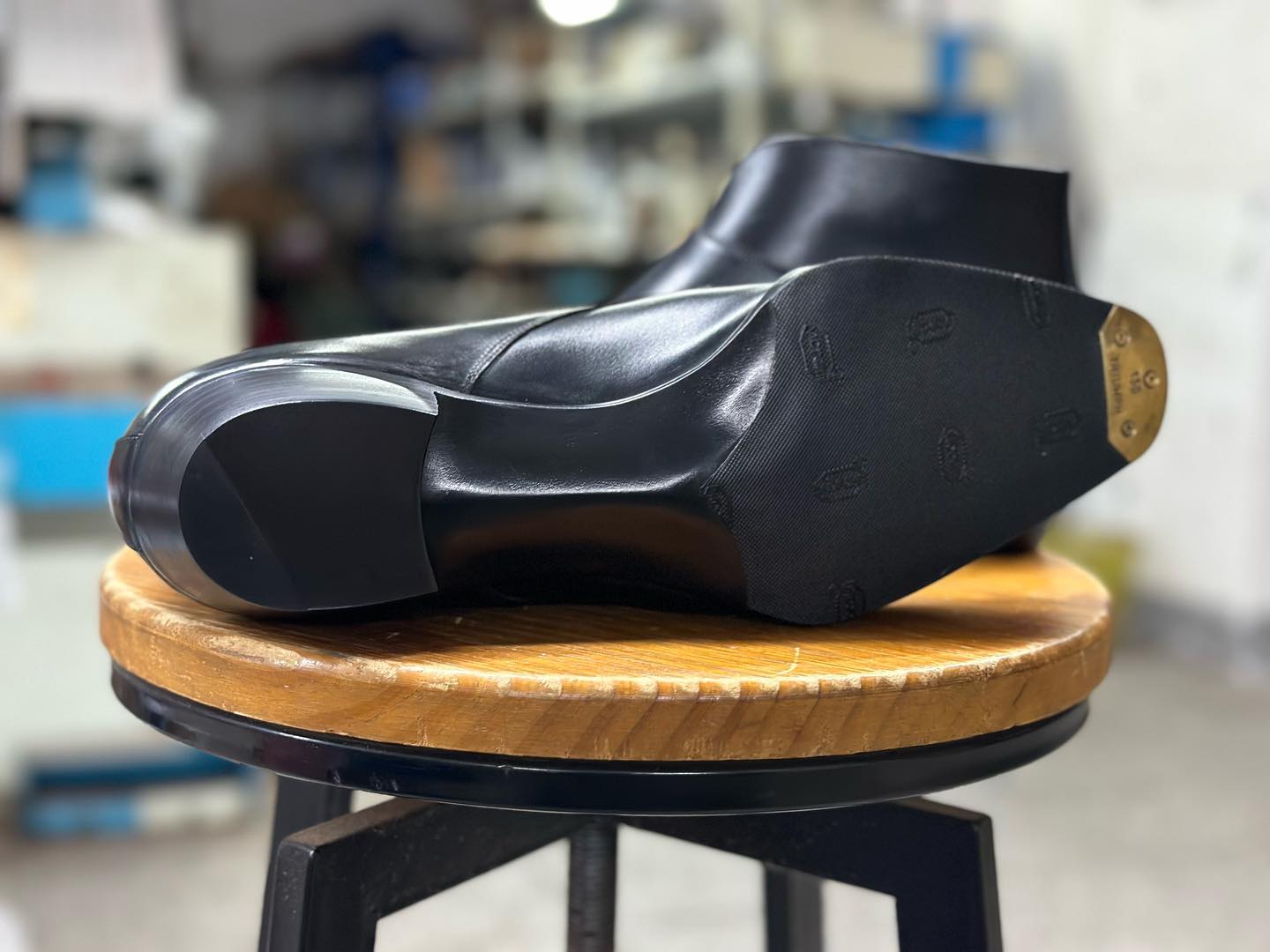 WILLARD - BLACK BOX CALF DOUBLE MONK BOOTS