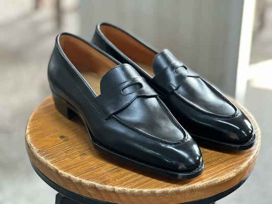 IMPERIAL BLACK - PATINA FINISH CLASSIC LOAFERS