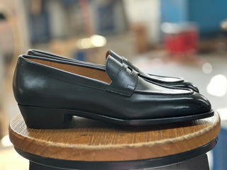IMPERIAL FIDDLEBACK | BLACK PATINA LOAFERS