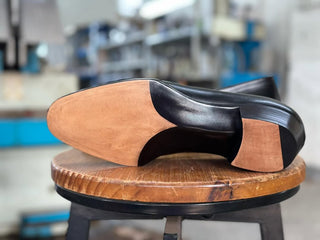 IMPERIAL FIDDLEBACK | BLACK PATINA LOAFERS