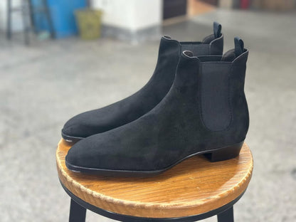 DRIFTOR - BLACK CLASSIC SUEDE BOOTS