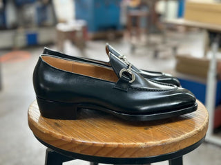 BASILE - ETERNAL BLACK HORSEBIT LOAFER