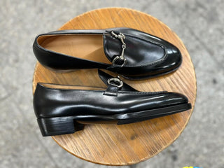 BASILE - ETERNAL BLACK HORSEBIT LOAFER