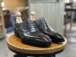 LORENZO FIDDLEBACK | COFFEE LEATHER LACEUP