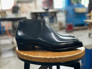 VELORE - BLUE LOW ANKLE BOOTS