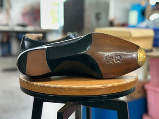 ROBERTO FIDDLEBACK | BLACK LEATHER OXFORDS