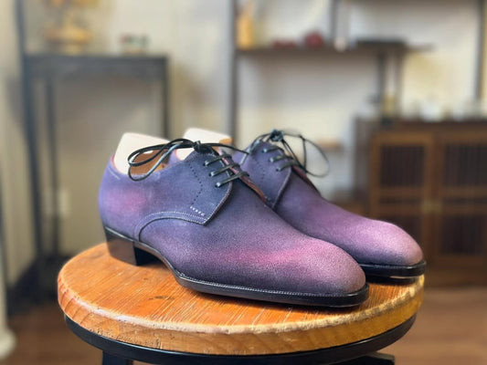 EFFORTLESS ELEGANCE TRIPLE KNOT PURPLE DERBY LACEUP