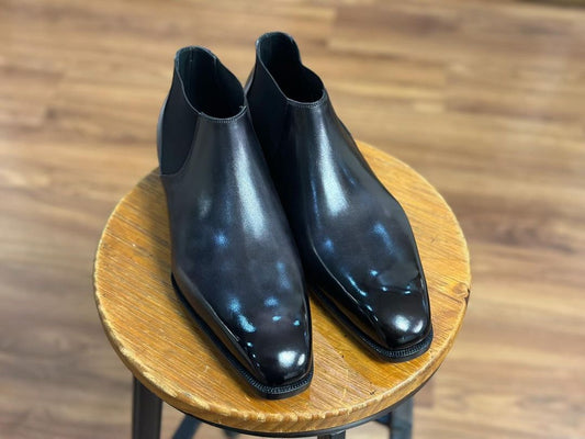 VELORE - SOPHISTICATED DARK GREY LOW ANKLE BOOT