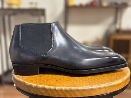 VELORE - SOPHISTICATED DARK GREY LOW ANKLE BOOT