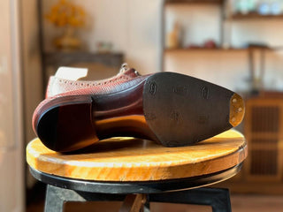 MAJESTIC FIDDLEBACK | BROWN LEATHER OXFORDS