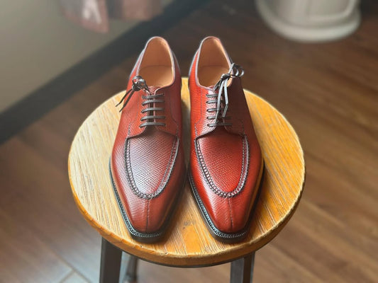 REGAL II - REDDISH SPLIT TOE DERBY LACEUP