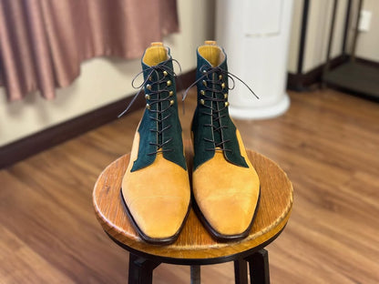 CAVALLO - DOUBLE PATTERN TAN SUEDE BOOT