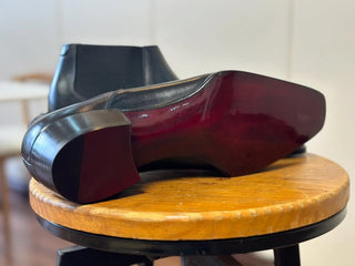 VELORE FIDDLEBACK | BLACK LOW ANKLE BOOTS