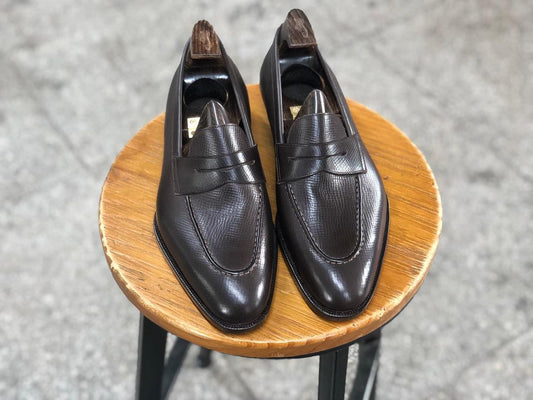 IMPERIAL BROWN - MILLED FINISH CLASSIC LOAFERS