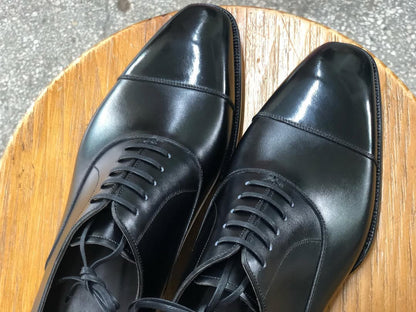 TITAN - MYTHICAL BLACK CAPTOE OXFORD LACEUP