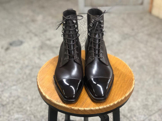 MONTCLAIR - PREMIUM BROWN LACEUP BOOT