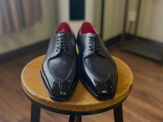 ALEXIS FIDDLEBACK | BLACK SPLIT TOE DERBY