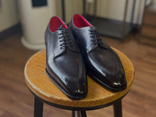 ALEXIS FIDDLEBACK | BLACK SPLIT TOE DERBY