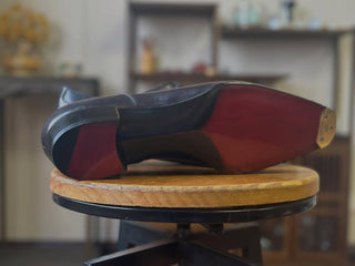 ALEXIS FIDDLEBACK | BLACK SPLIT TOE DERBY