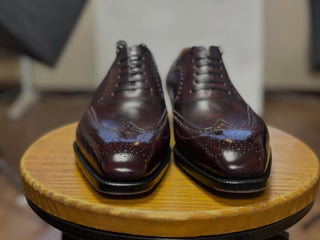 PLUTO - BURGUNDY FULL BROGUE OXFORDS