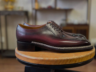 LEVI - BURGUNDY SPLIT TOE DERBY LACEUPS