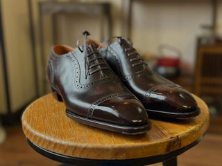 OLIVER - DARK BROWN LEATHER LACE-UPS