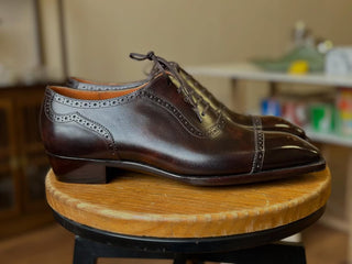 OLIVER - DARK BROWN LEATHER LACE-UPS