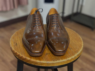 DEVIN FIDDLEBACK | BROWN LEATHER LACEUPS