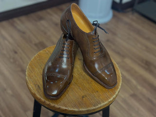 DEVIN FIDDLEBACK | BROWN LEATHER LACEUPS