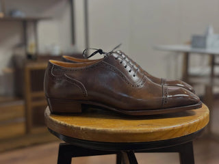 DEVIN FIDDLEBACK | BROWN LEATHER LACEUPS